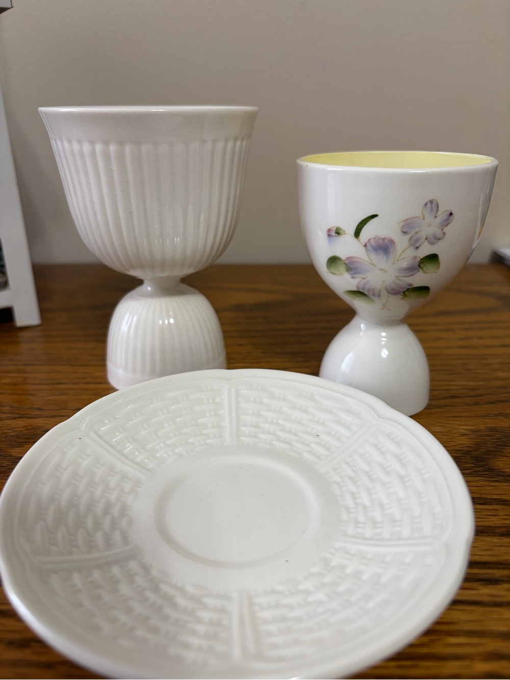 Wedgwood Porcelain  Egg Cup-Saucer